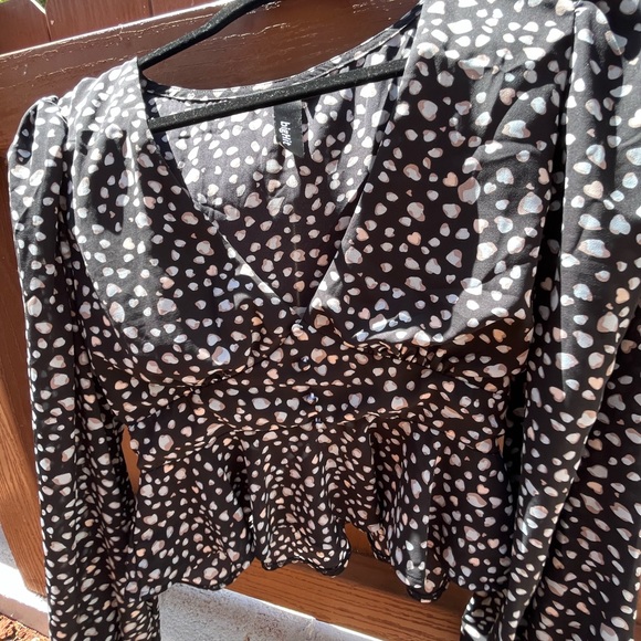 Long sleeve cropped blouse - Picture 4 of 4